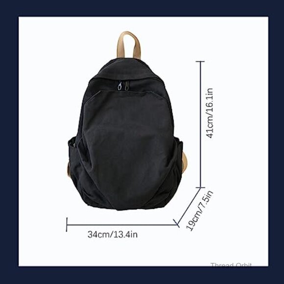 Large Canvas Travel Backpack for Work and Daily Use main image 5